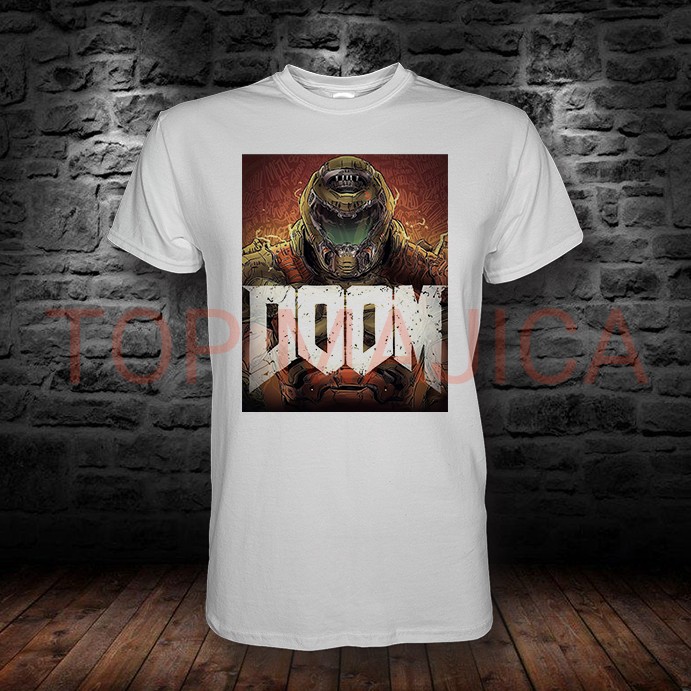Doom doom bela majica
