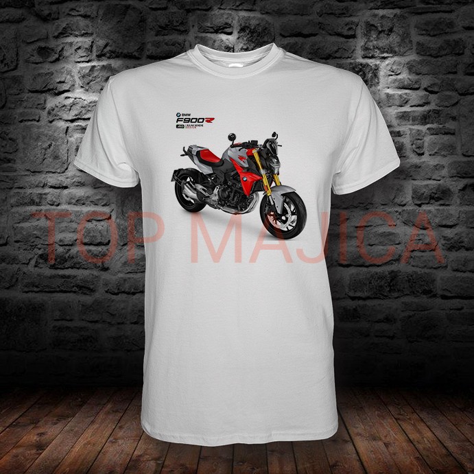 BMW F900R - Majica bela BMW F900r moto wall