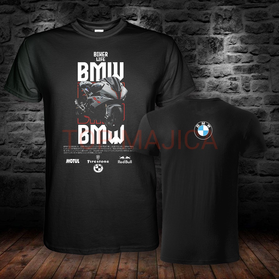 BMW S1000RR - Model 2 - Majica crna BMW S1000RR obostrano solucija 2