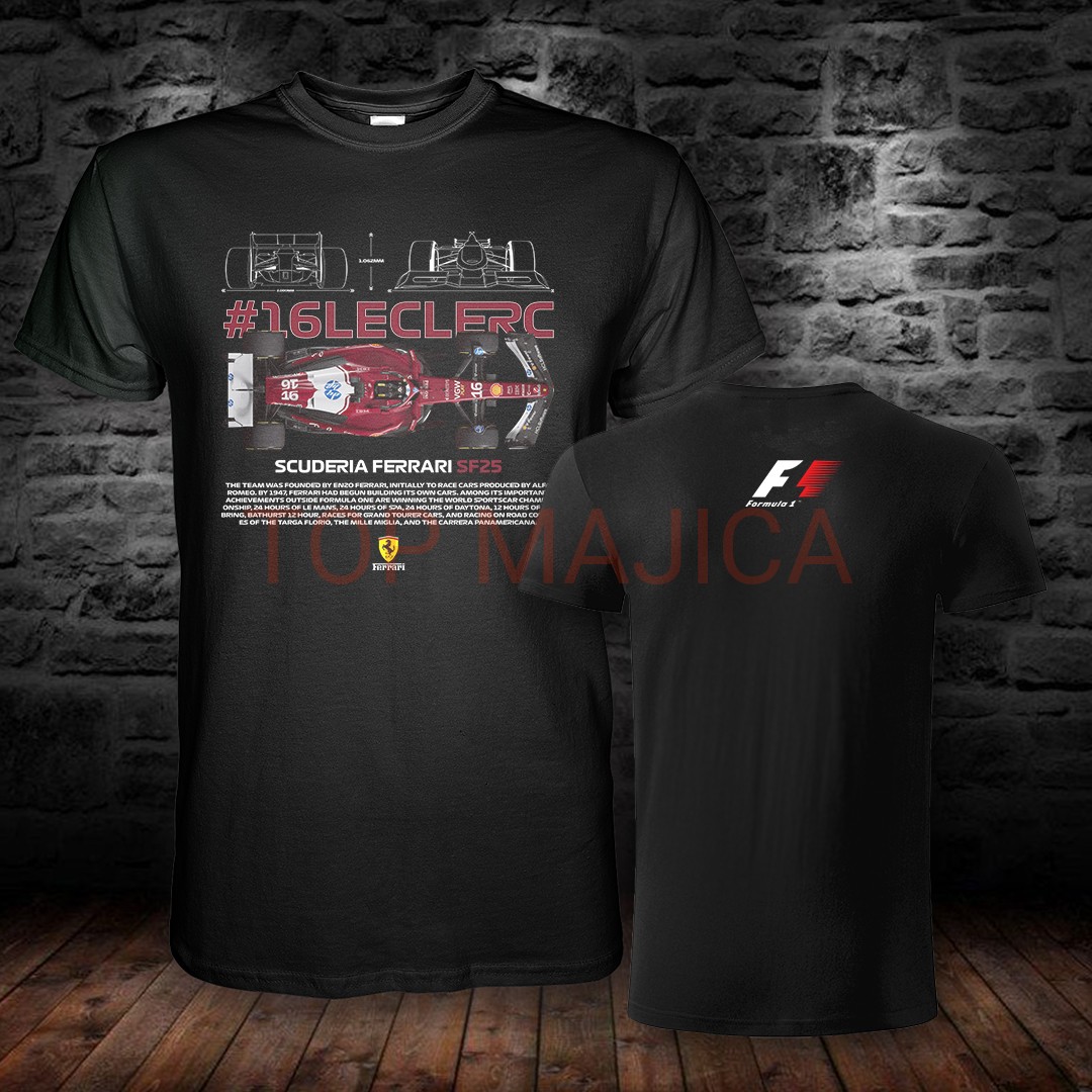 Charles Leclerc 16 formula 1 crna obostrano Charles Leclerc 16 - Formula 1 Charles Leclerc 16 formula 1 crna obostrano