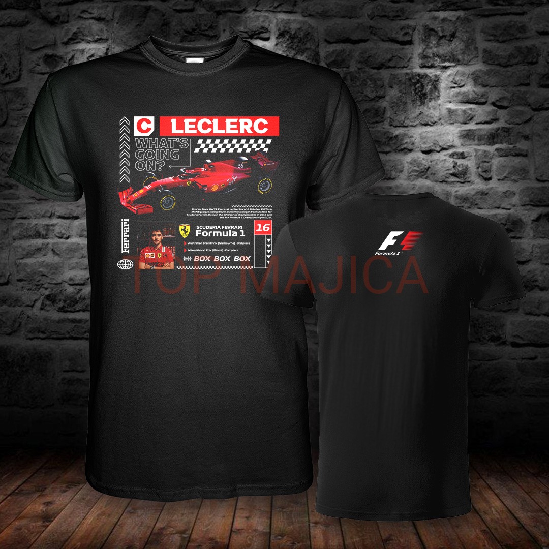Charles Leclerc F1 2025 majica Charles Leclerc - Formula 1 - Blk Charles Leclerc F1 2025 majica