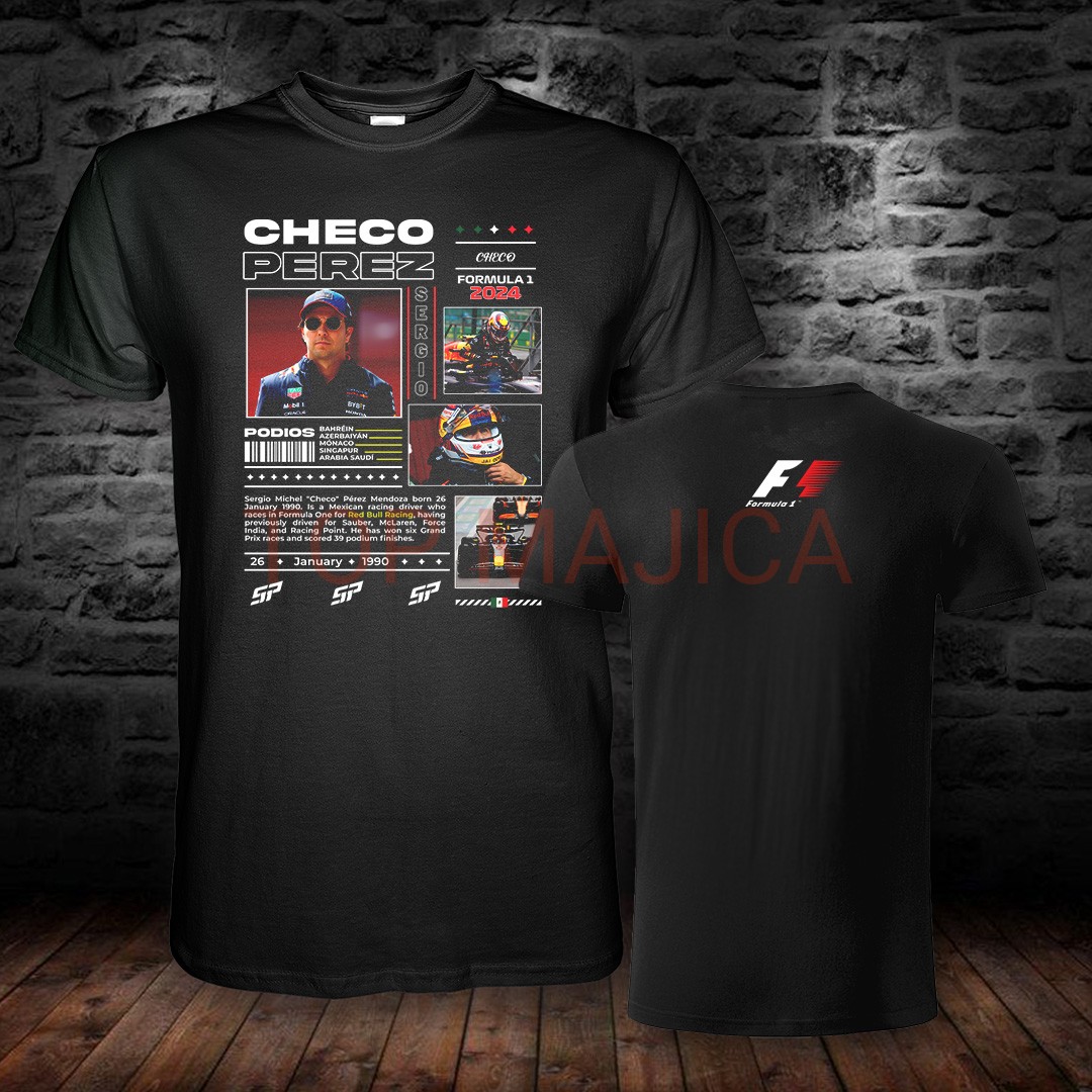 Checo Perez F1 majica Sergio Checo Perez – Formula 1 – Model 1 – Majica crna Checo Perez F1 majica