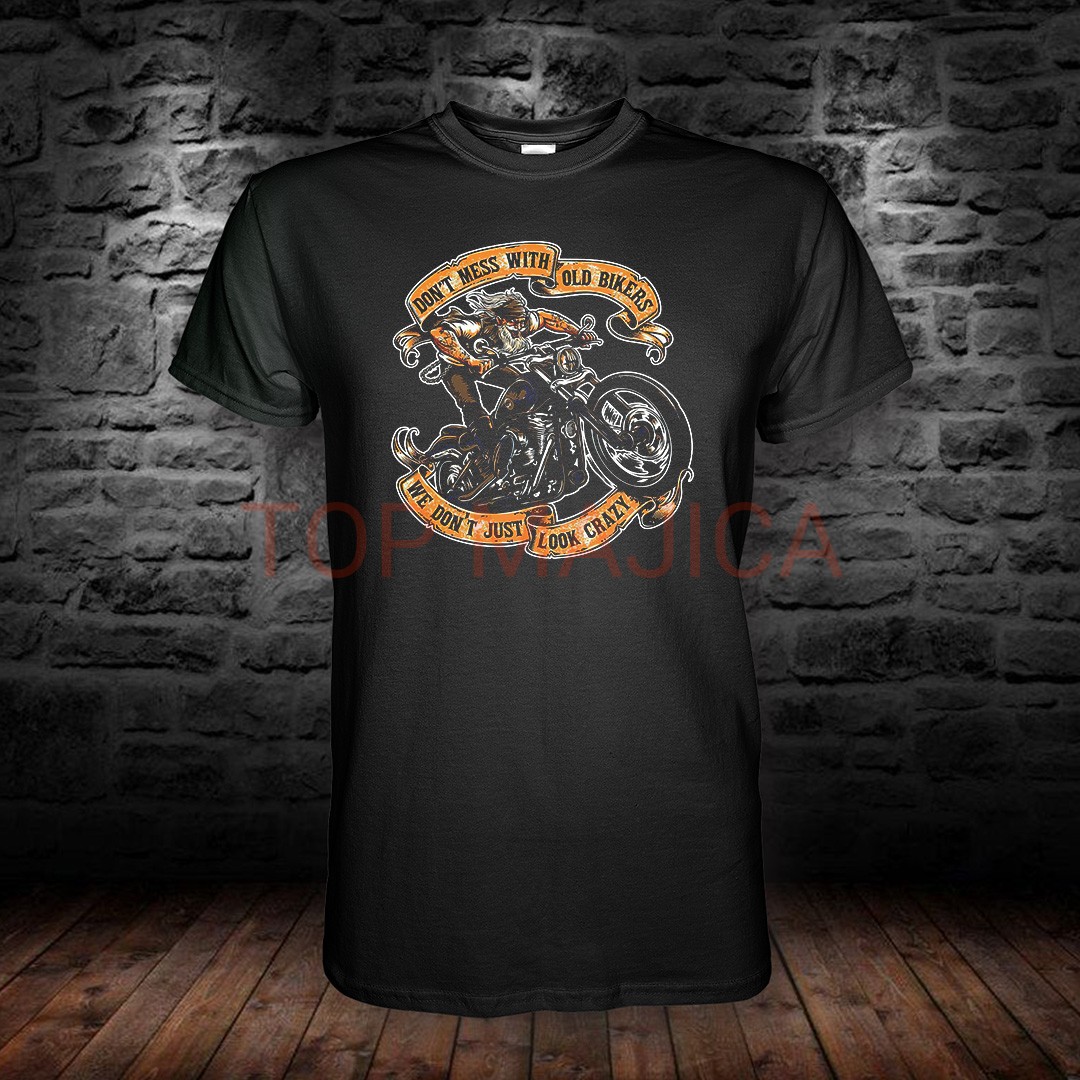 Dont mess with old biker crna Dont mess with old biker - Majica crna Dont mess with old biker crna