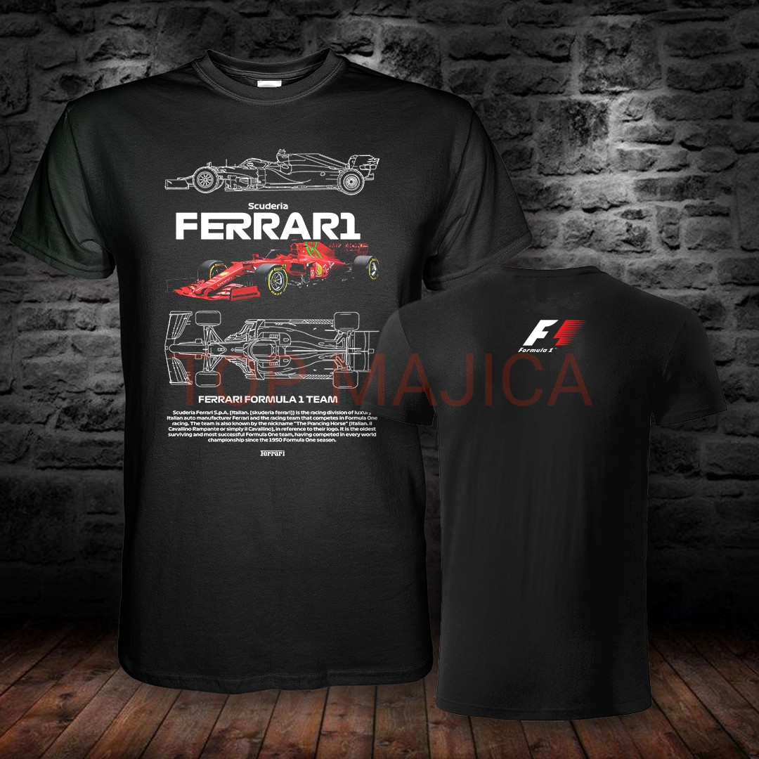 Ferrari – Formula 1 – Model 5 – Majica crna Ferrari formula 1 team info majica