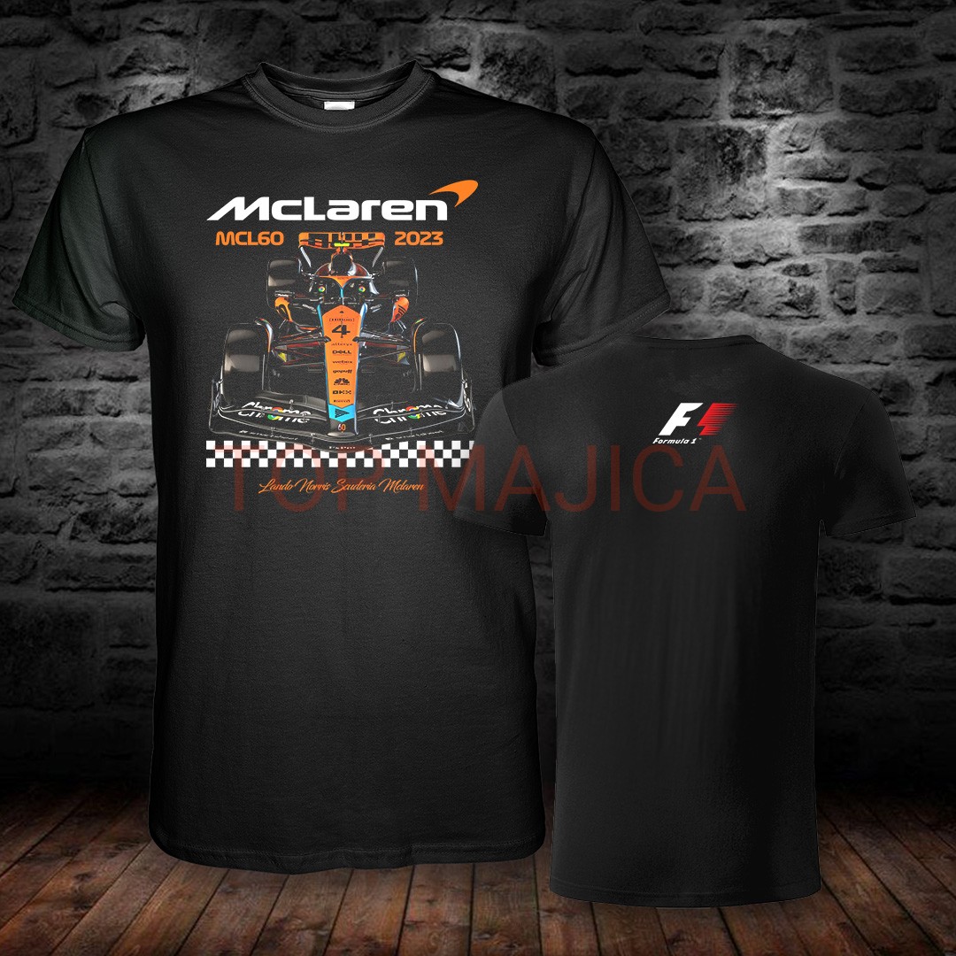 Lando Norris - Formula 1 - Model 10 - Majica crna Lando Norris F1 slika 10 obostrano