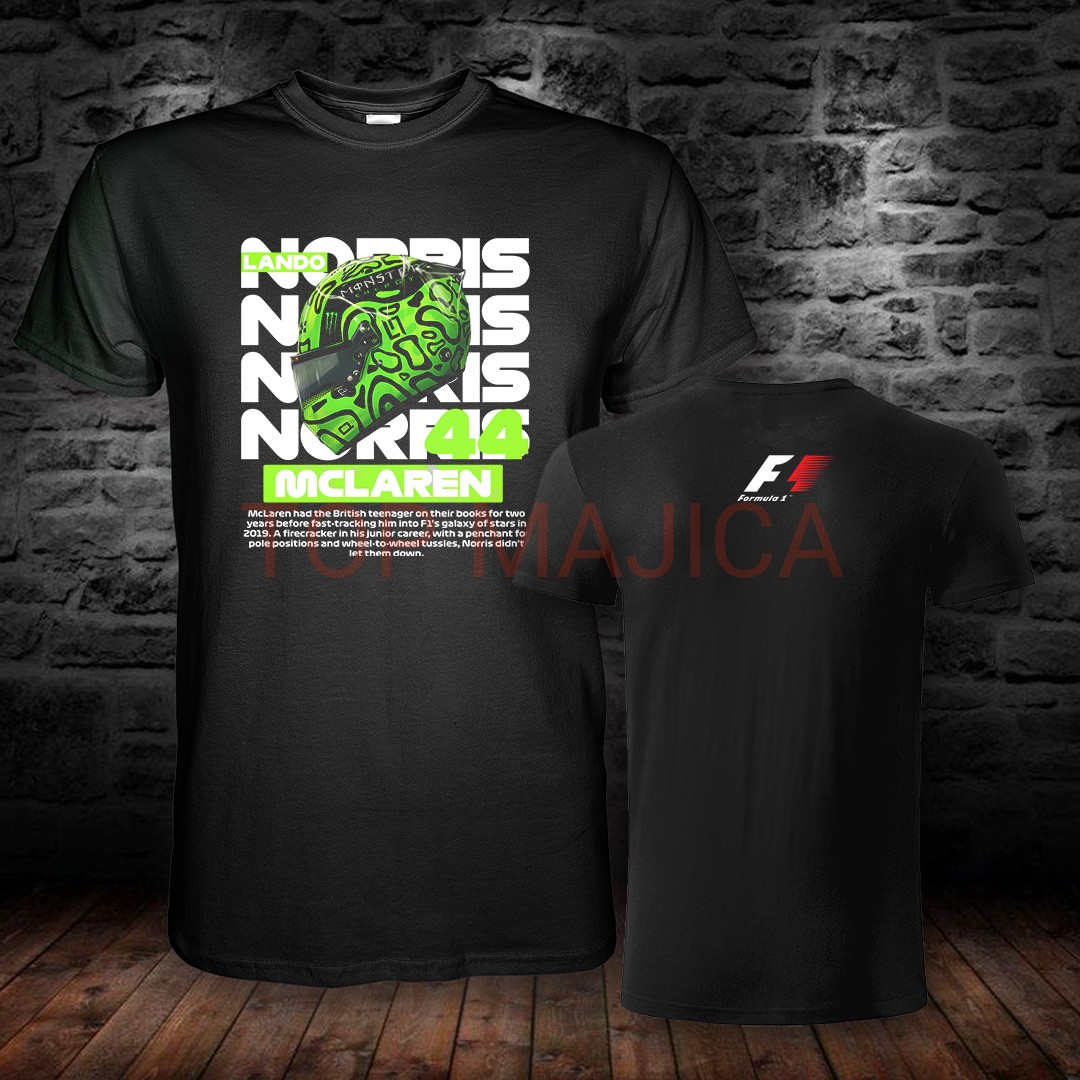 Lando Norris F1 slika 5 obostrano Lando Norris - Formula 1 - Model 5 - Majica crna Lando Norris F1 slika 5 obostrano