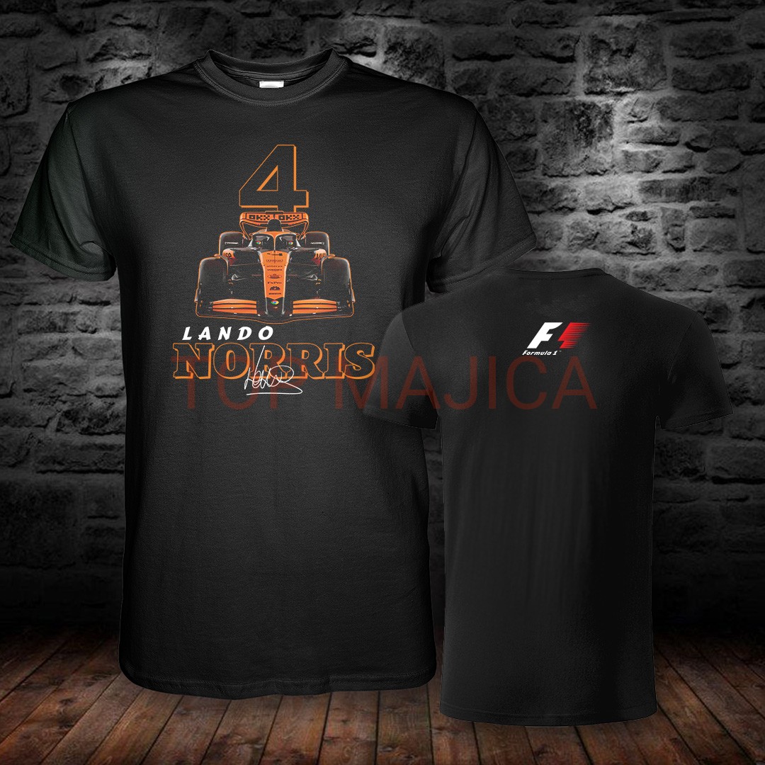 Lando Norris - Formula 1 - Model 7 - Majica crna Lando Norris F1 slika 7 obostrano