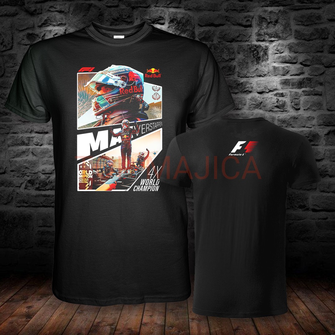Max Verstappen – Formula 1 – Model 2 – Majica crna Max Verstappen Formula 1 4x champ majica