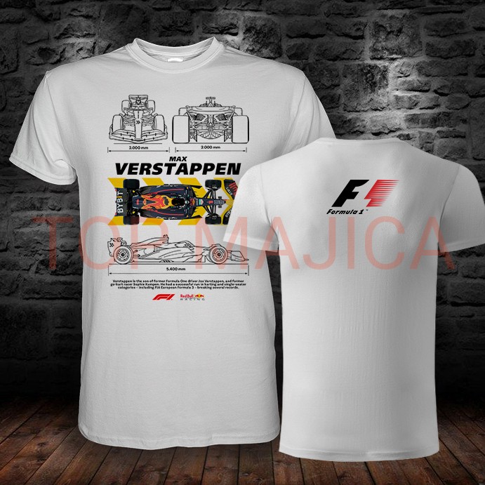 Max Verstappen – Formula 1 – Model 3 – Majica bela Max Verstappen Formula 1 info majica 1