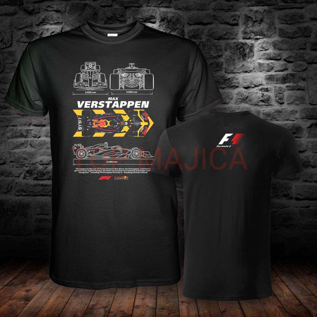 Max Verstappen – Formula 1 – Model 3 – Majica crna Max verstappen info formula 1 crna majica
