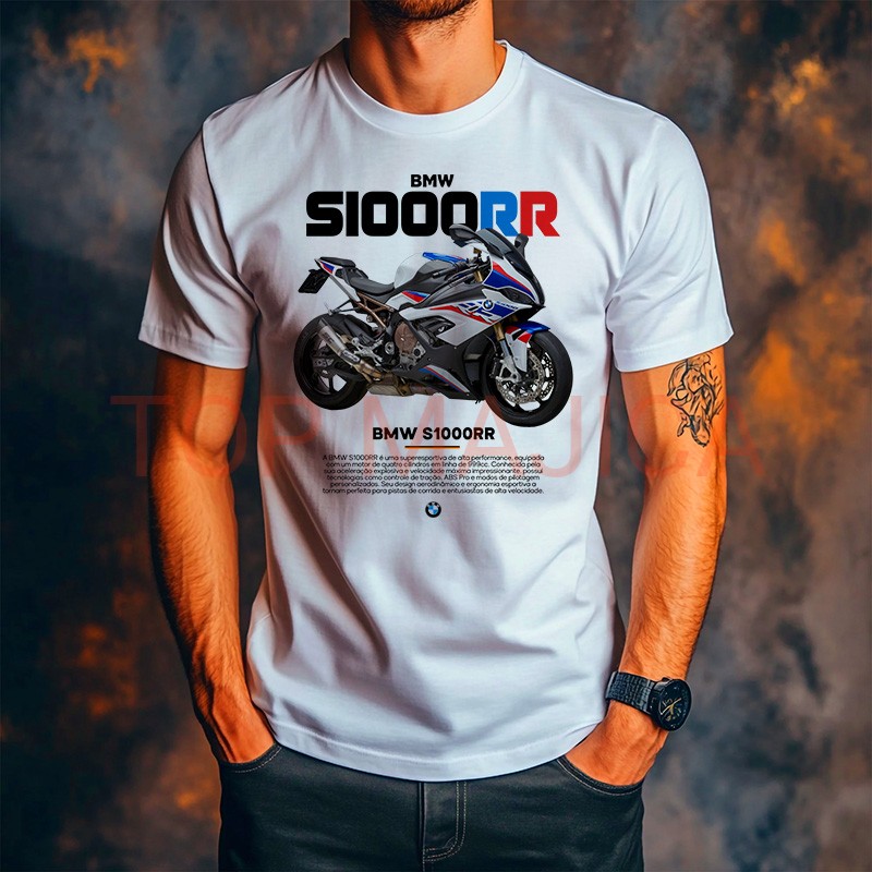 bmw S1000RR majica novo BMW S1000RR - Model 2 - Majica bela bmw S1000RR majica novo