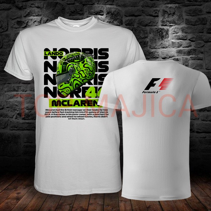 lando norris obostrano 3 Lando Norris - Formula 1 - Model 3 - Majica bela lando norris obostrano 3