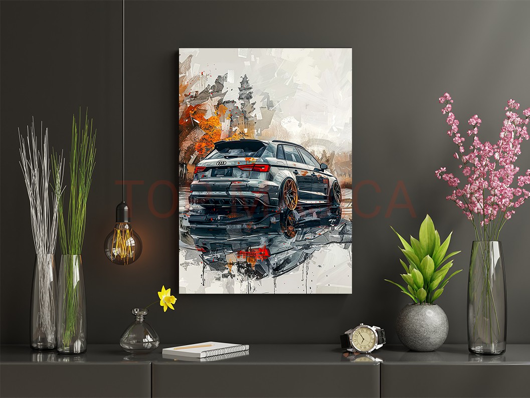 Mock up poster frame in children room,kids room,nursery mockup,b Audi S3 Art - Slika Audi S3 Art slika