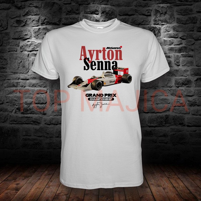 Ayrton Senna Mclaren Championship majica Ayrton Senna – Formula 1 – Model 4 Ayrton Senna Mclaren Championship majica