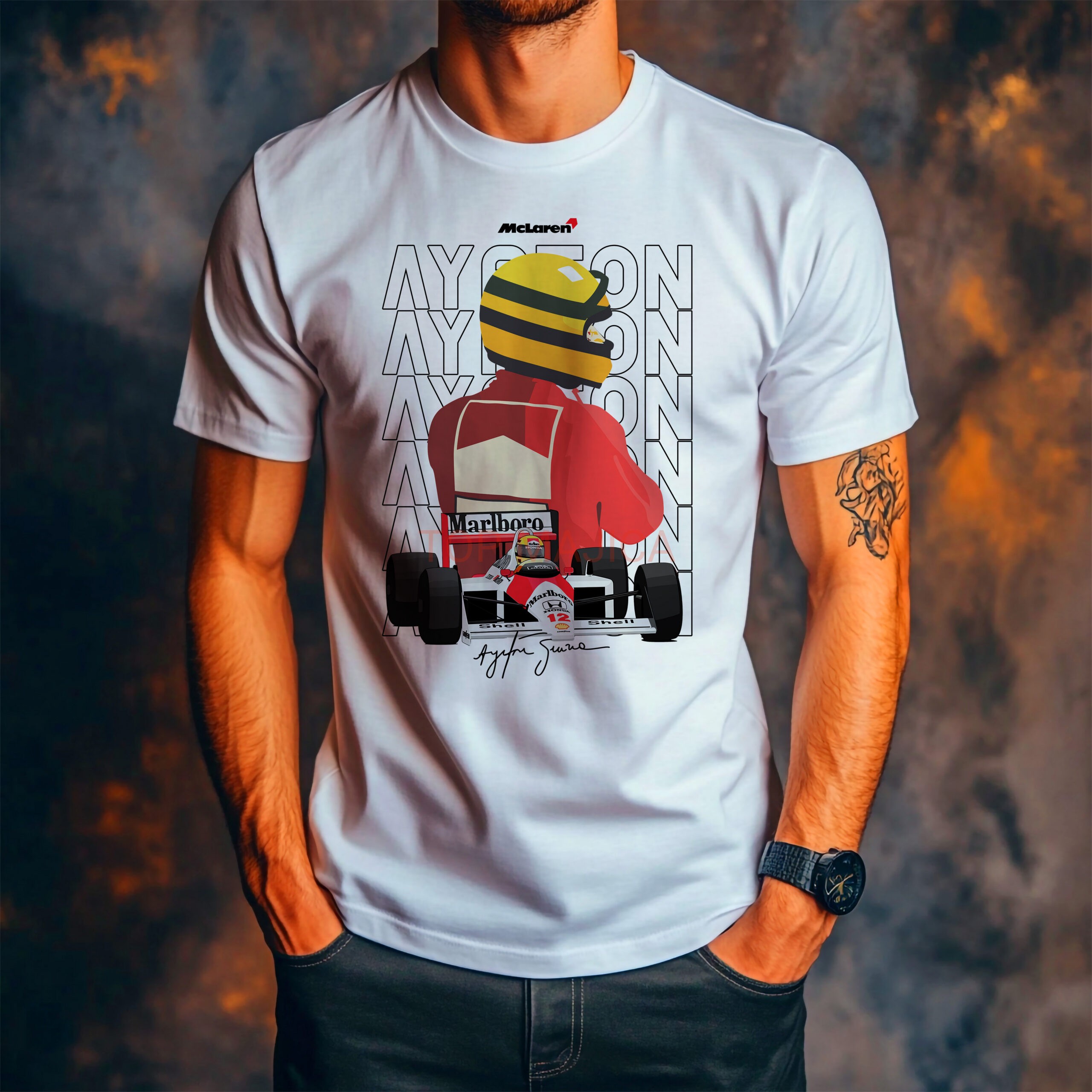 Ayrton Senna mclaren majica Ayrton Senna – Formula 1 – Model 3 Ayrton Senna mclaren majica scaled