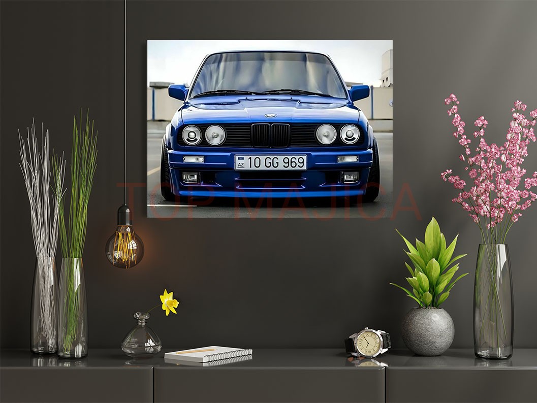 Mock up poster frame in children room,kids room,nursery mockup,b BMW blue classic - Slika BMW blue edt top slika