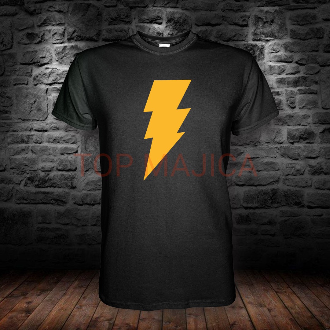 Black Adam Thunder logo majica Black Adam Thunder Black Adam Thunder logo majica