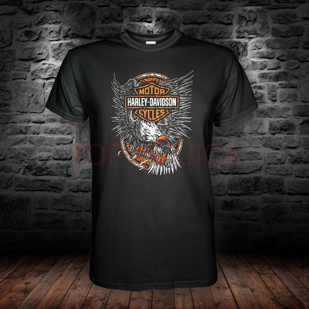 HARLI ORAO CRNA MAJICA Harley Davidson – Model 37 – Majica HARLI ORAO CRNA MAJICA