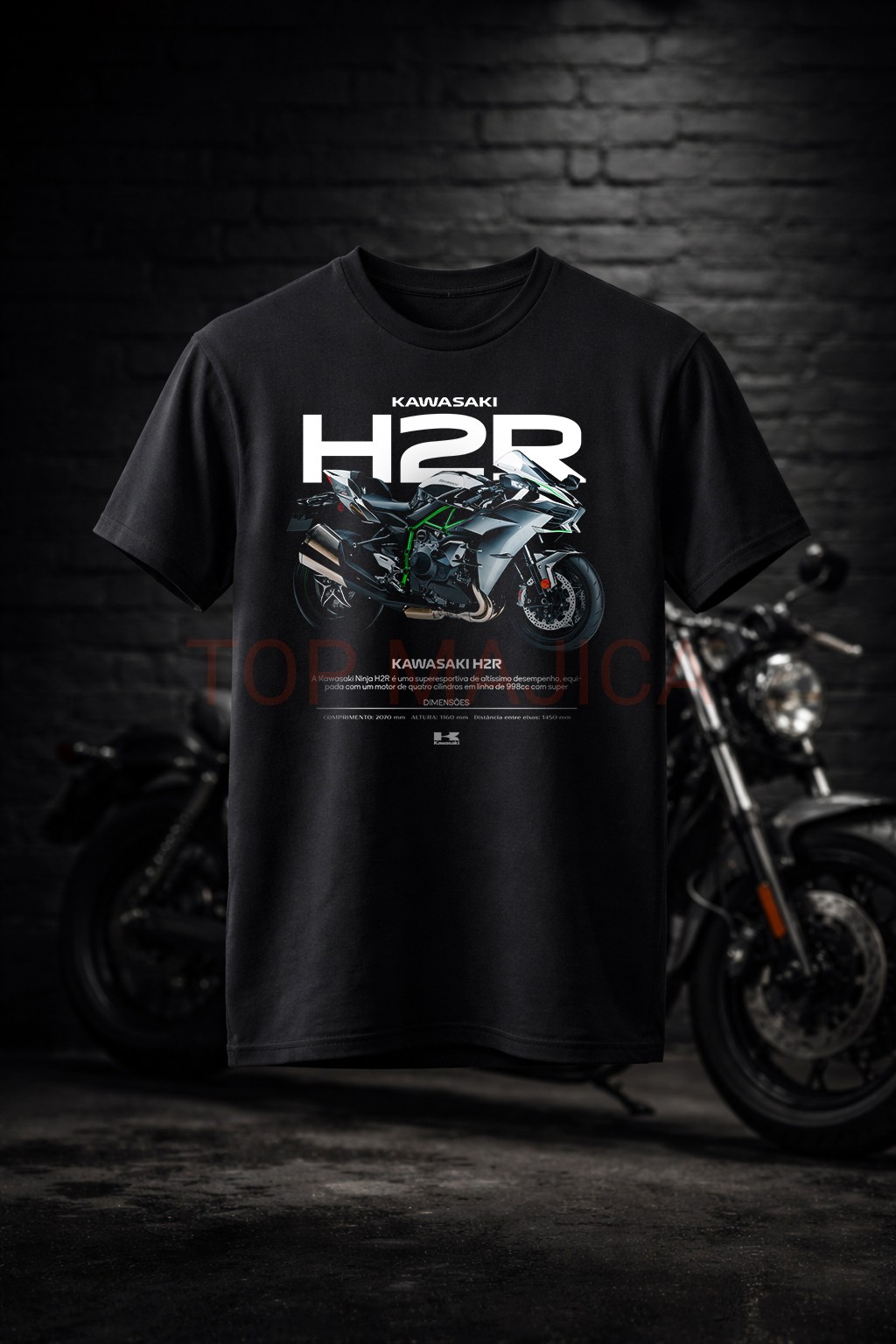 Kawasaki H2R majica Kawasaki Ninja H2R - Majica Kawasaki H2R majica