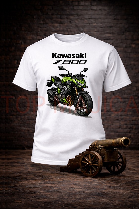 Kawasaki Z800 majica top Kawasaki Z800 - Majica bela Kawasaki Z800 majica top