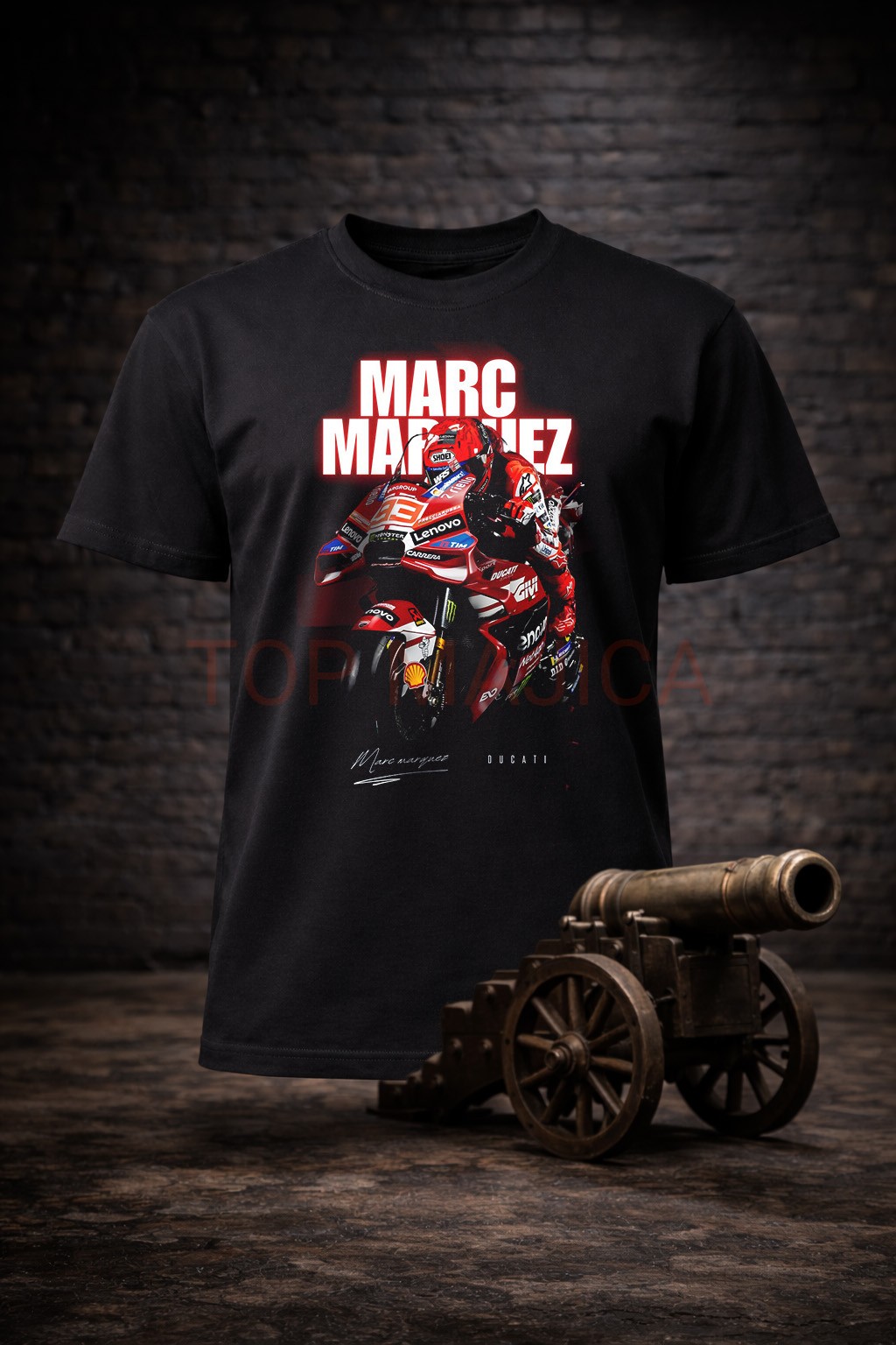 Marc Marquez majica Marc Marquez Ducati - Majica crna Marc Marquez majica