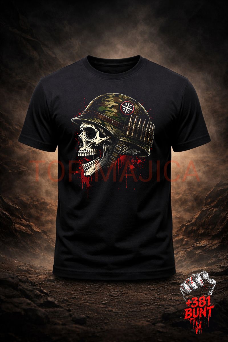 Skull bunt majica Skull Army Skull bunt majica