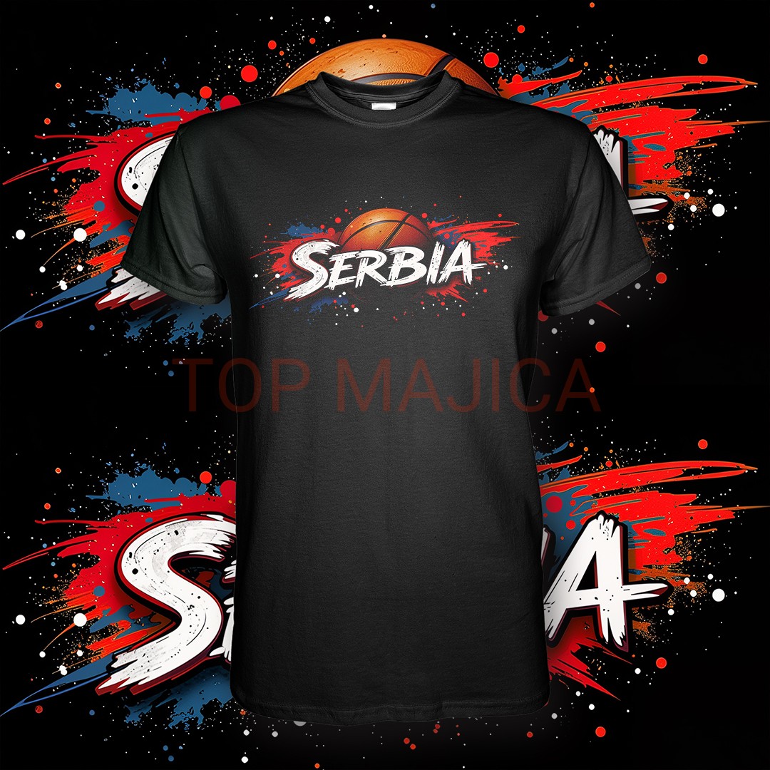 Srbija basket majica 1 Srbija - Majica model 5 Srbija basket majica 1