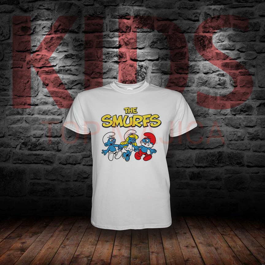 Strumfovi - Majica bela THE SMURFS KIDS