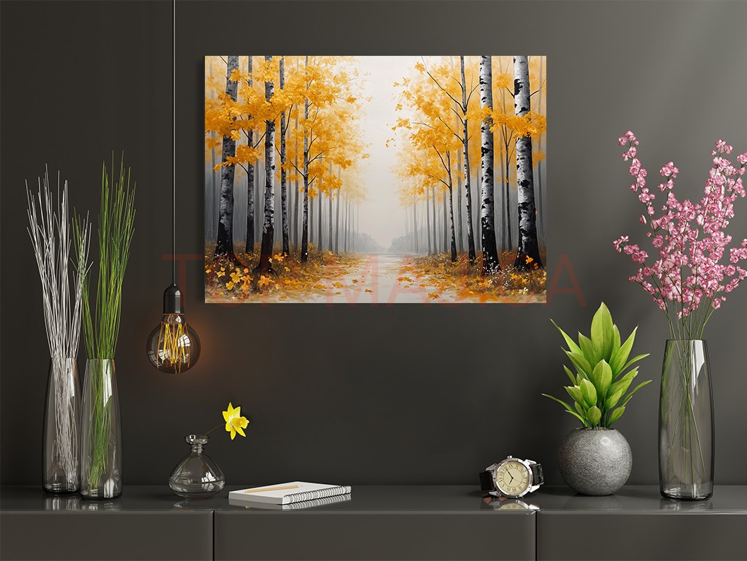 Golden Forest Abstract - Slika u raznim velicinama abstract golden forest
