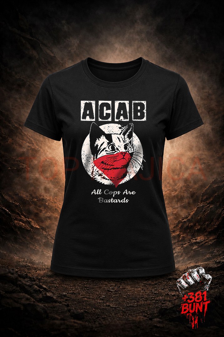 acab zenska bunt ACAB Cat - Majica acab zenska bunt