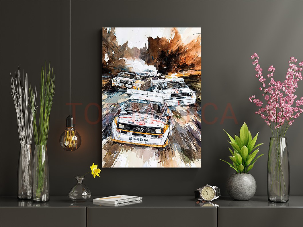 Audi retro art - Slika audi retro art slika