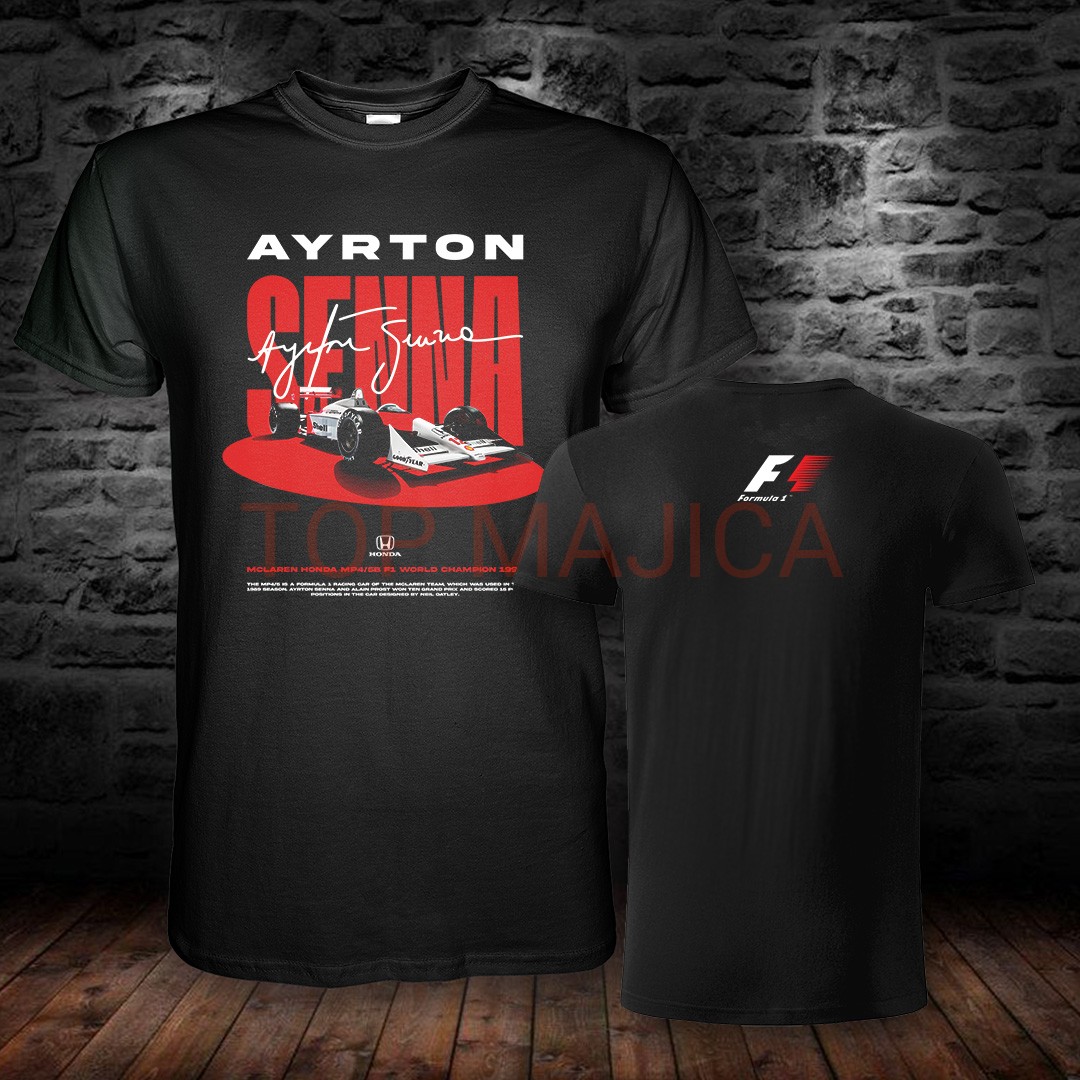 Ayrton Senna – Formula 1 – Model 12 ayrton senna formula 1 obostrana majica No2