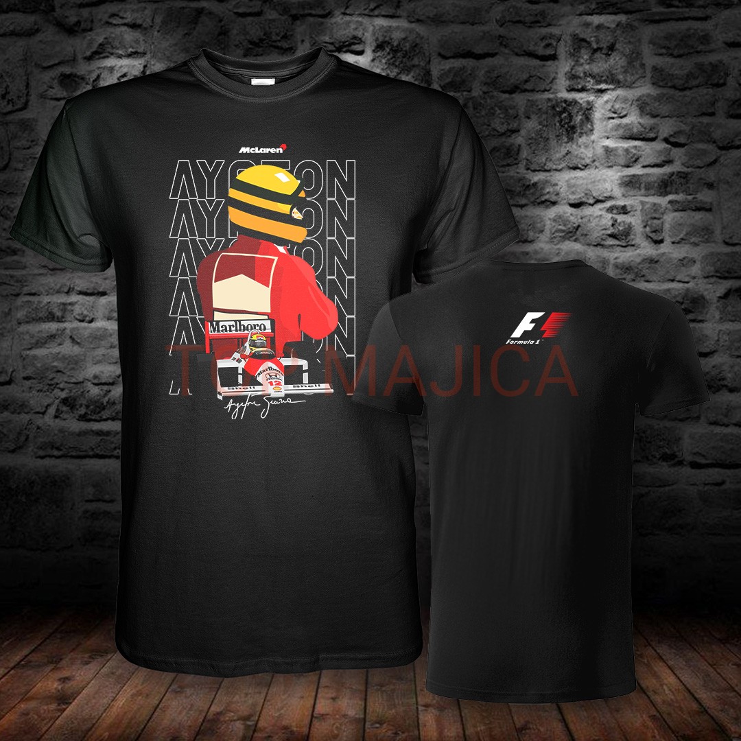 Ayrton Senna – Formula 1 – Model 11 ayrton senna formula 1 obostrana majica No3