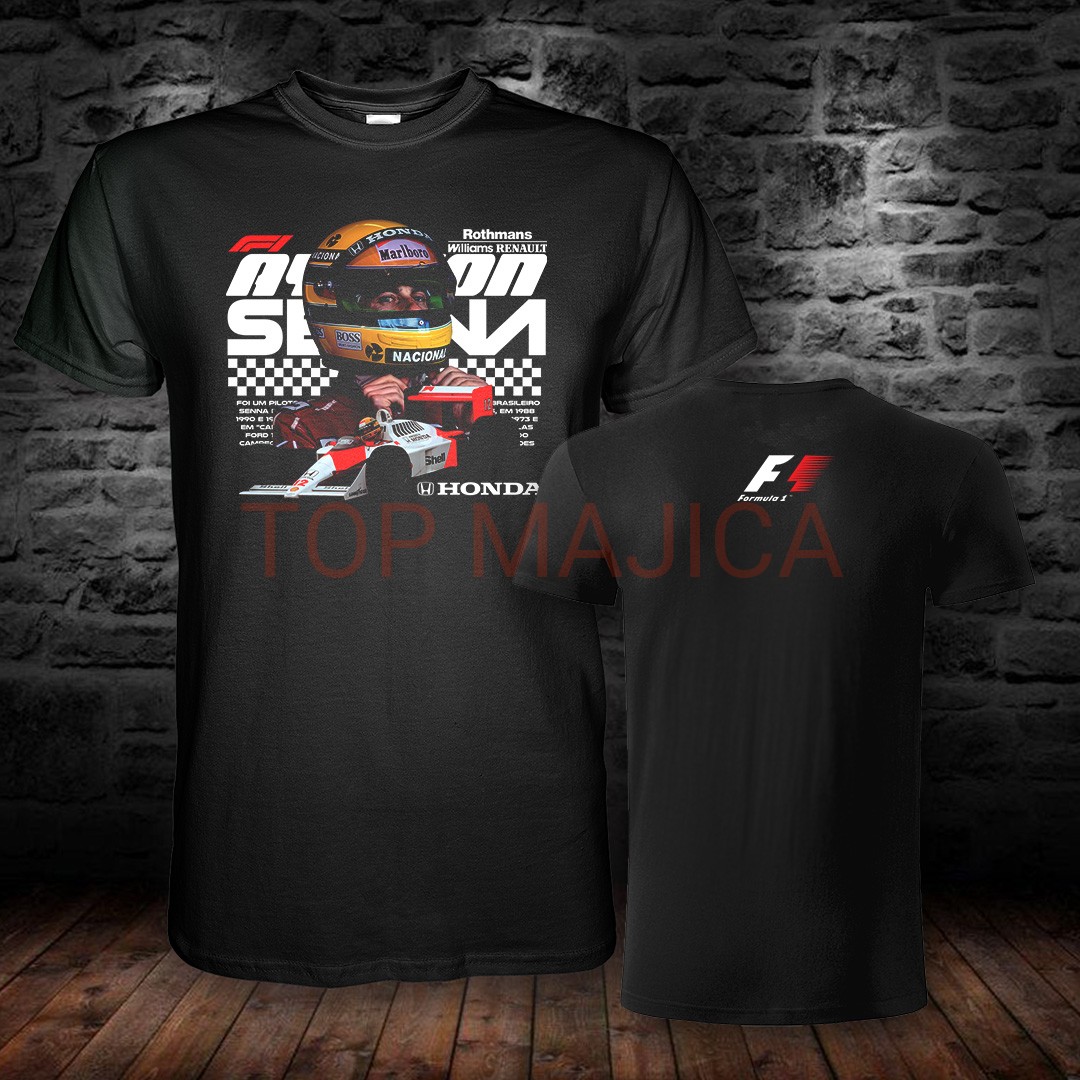 Ayrton Senna – Formula 1 – Model 8 ayrton senna formula 1 obostrana majica No6