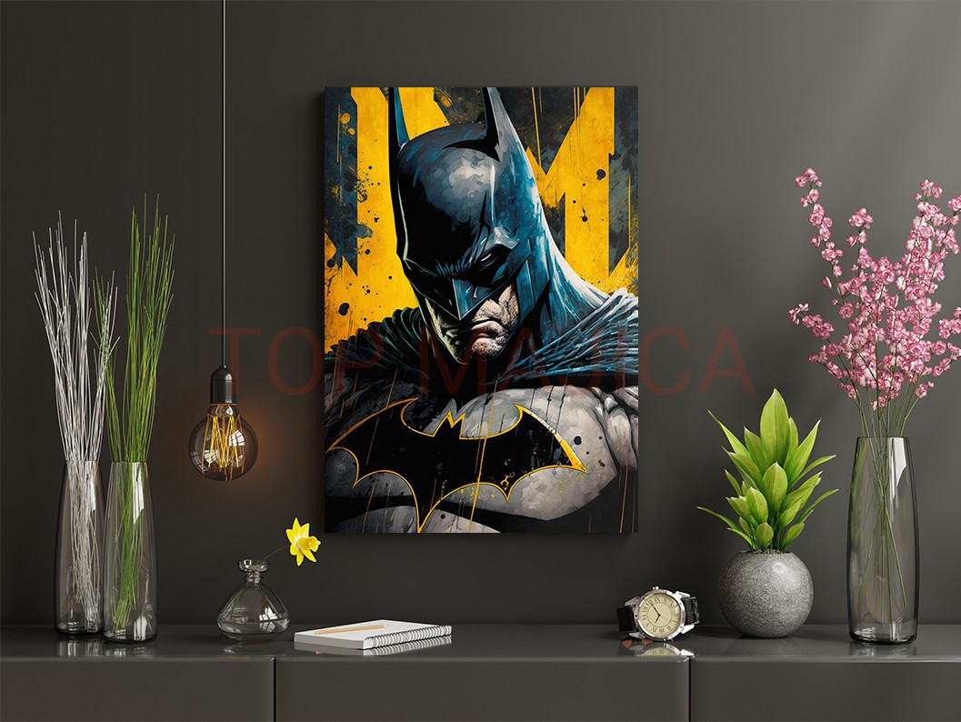 Mock up poster frame in children room,kids room,nursery mockup,b Batman art - Slika batman slika