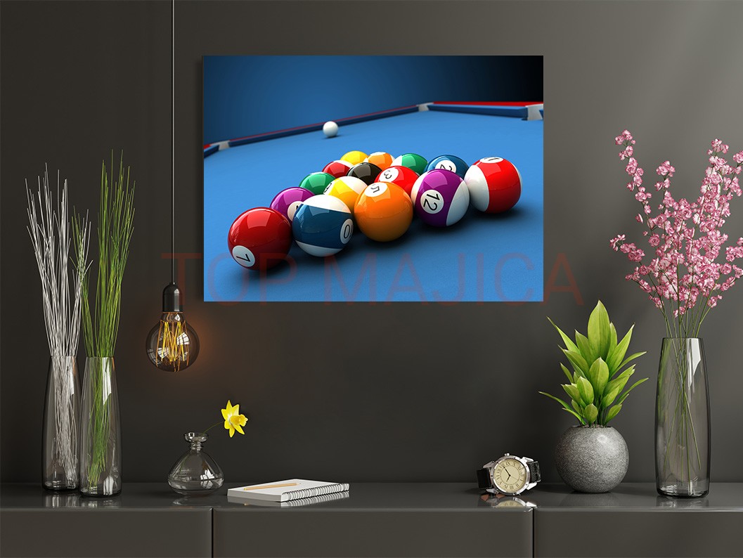 Bilijar - Horizontalno orjentisana slika u raznim dimenzijama billiard slikaaa