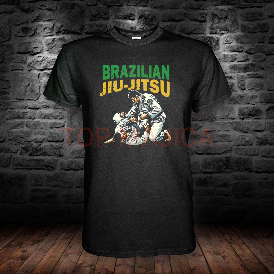 Jiu Jitsu - Model 4 brazilian jiu jitsu fighting majica crna