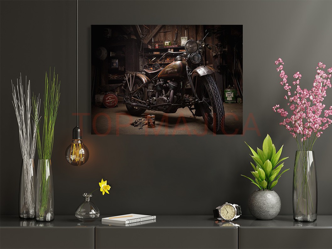 Mock up poster frame in children room,kids room,nursery mockup,b Harley Davidson - Slika harley 3