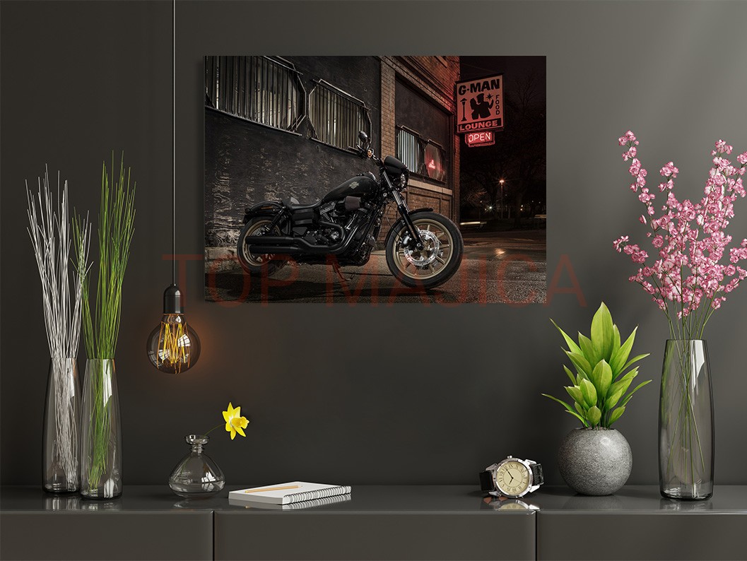 Mock up poster frame in children room,kids room,nursery mockup,b Harley Davidson - Slika harley 4
