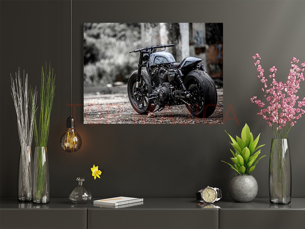 Mock up poster frame in children room,kids room,nursery mockup,b Harley Davidson - Slika harley 5
