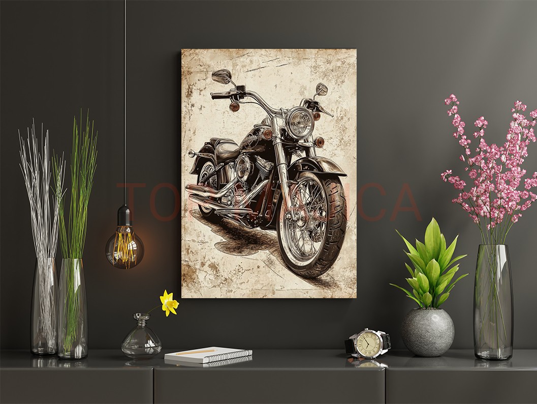 Mock up poster frame in children room,kids room,nursery mockup,b Harley Davidson Vintage TOP - Slika harli vintage top slika
