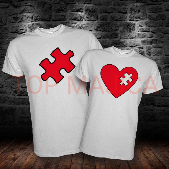 Puzzle love puzzla majica za nju i za njega