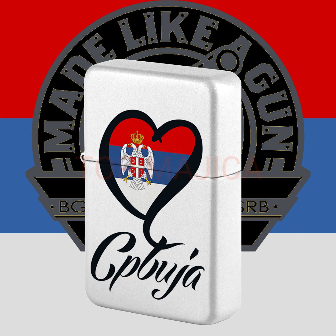 srbija srce beli upaljac Srbija - Upaljac srbija srce beli upaljac