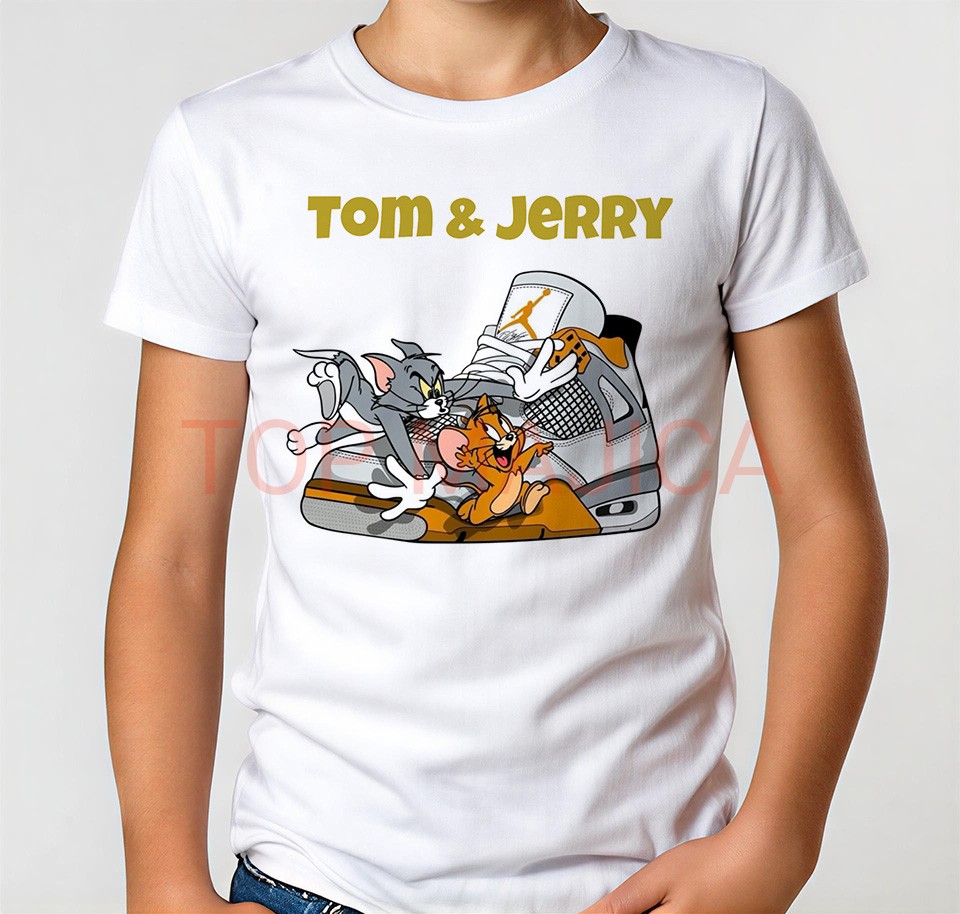 tom i dzeri jordan majica Tom i Dzeri - Jordan - Majica bela tom i dzeri jordan majica
