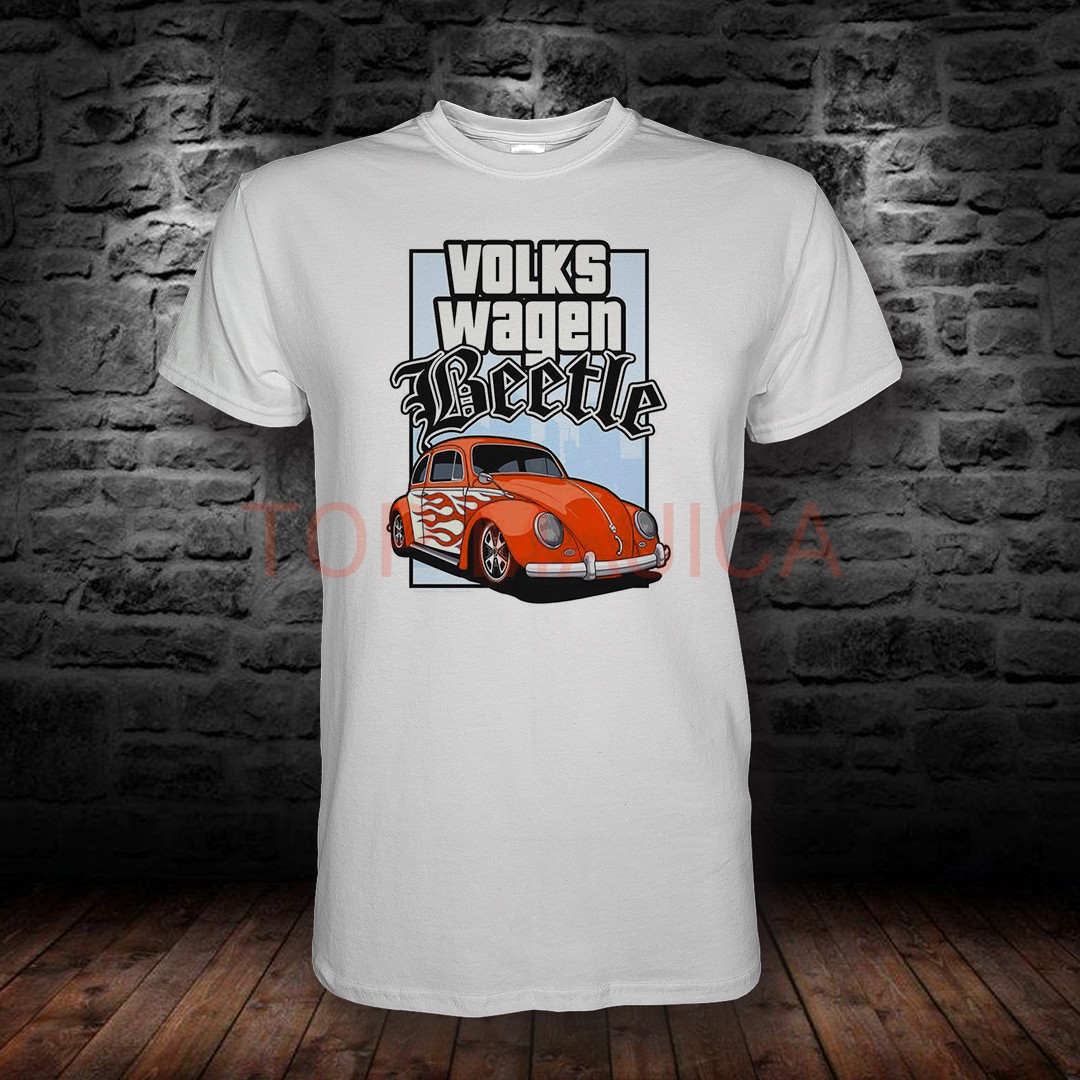 volkswagen BUBA Volkswagen Buba - Old Beetle GTA - Majica bela volkswagen BUBA