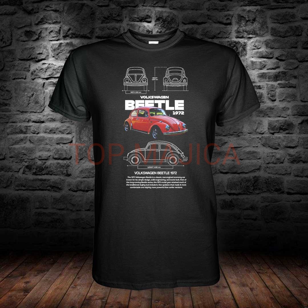 volkswagen beetle buba crna majica Volkswagen Buba - Bettle red - Majica crna volkswagen beetle buba crna majica