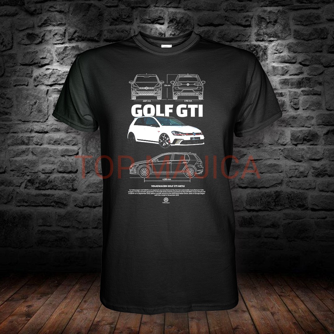 volkswagen golf 7 gti majica crna Volkswagen Golf 7 GTI - MK7 white GTI - Majica crna volkswagen golf 7 gti majica crna