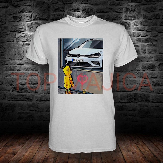 Volkswagen Golf 7.5 - MK7.5 - Majica bela vw golf 75 R