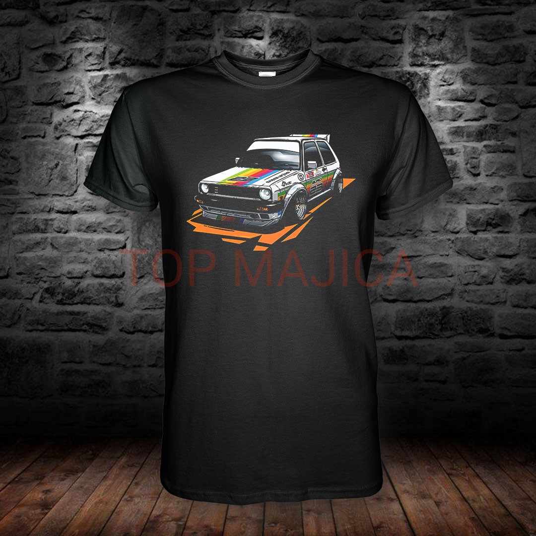 Volkswagen Golf 2 - MK2 Tuning - Majica crna vw golf mk2 tuning