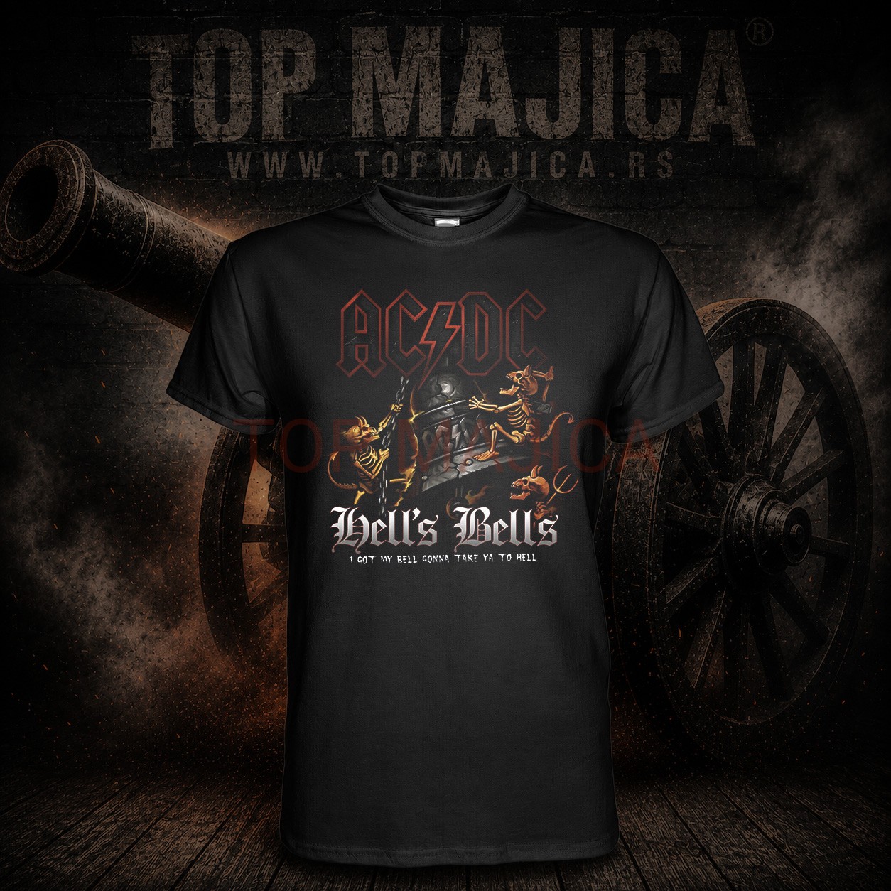 AC DC Bells majica crna novo AC DC Bells Bells - Majica crna AC DC Bells majica crna novo